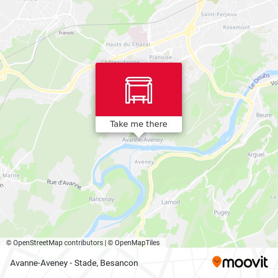 Avanne-Aveney - Stade map