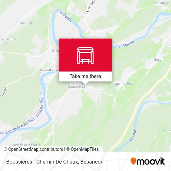 Boussières - Chemin De Chaux map