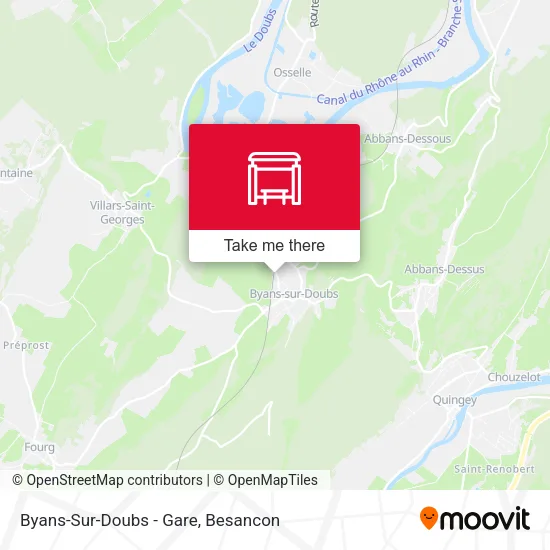 Byans-Sur-Doubs - Gare map