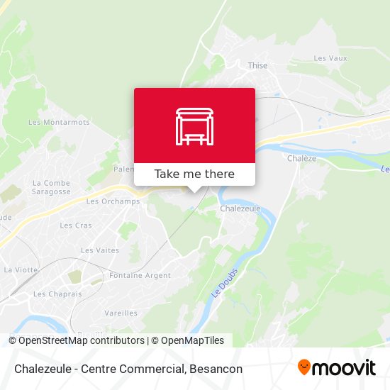 Chalezeule - Centre Commercial map