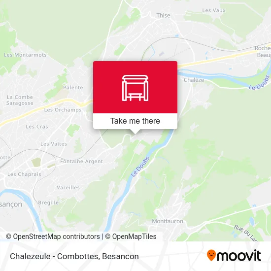 Chalezeule - Combottes map