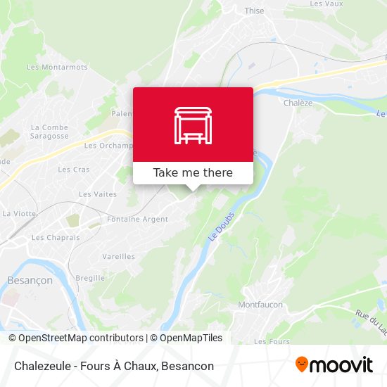 Chalezeule - Fours À Chaux map