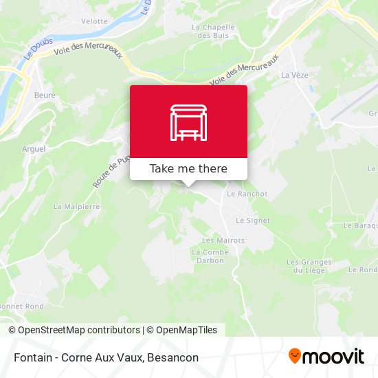 Fontain - Corne Aux Vaux map