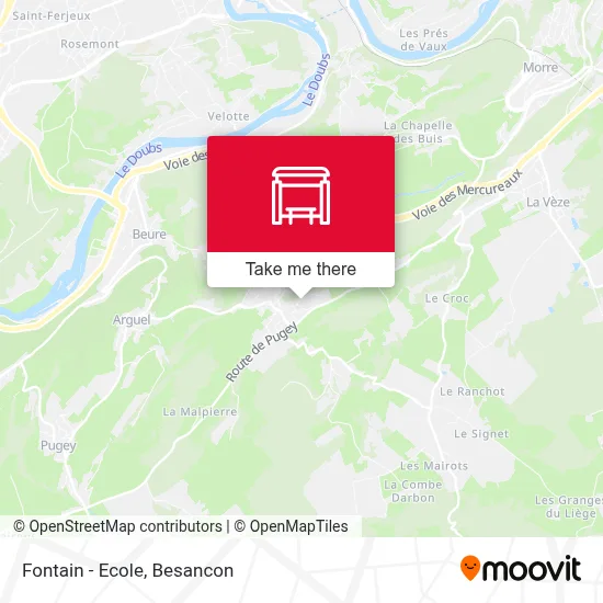 Fontain - Ecole map