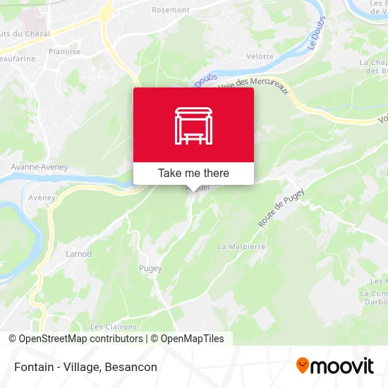 Fontain - Village map