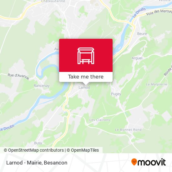 Larnod - Mairie map