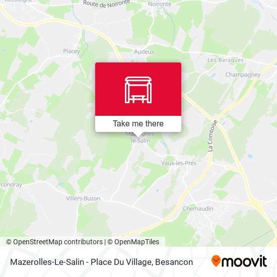 Mazerolles-Le-Salin - Place Du Village map