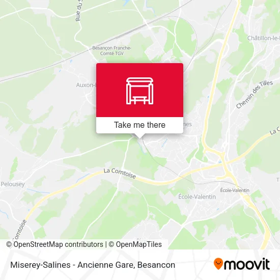 Miserey-Salines - Ancienne Gare map