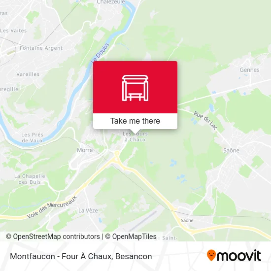 Montfaucon - Four À Chaux map