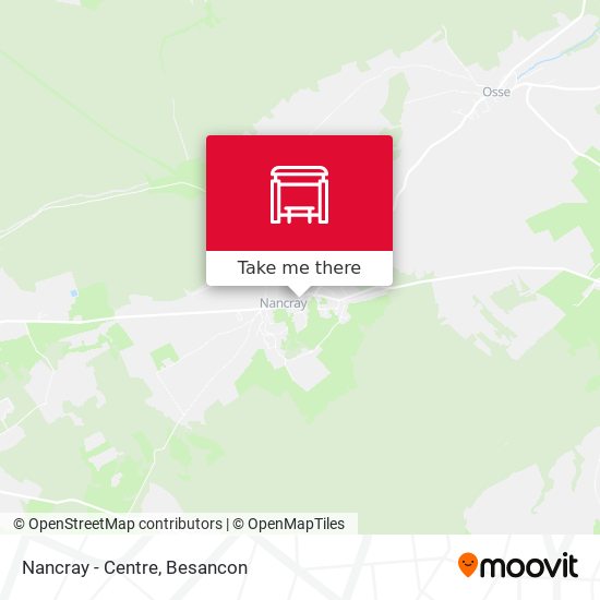 Nancray - Centre map