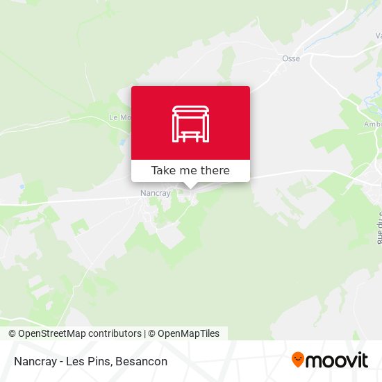 Nancray - Les Pins map