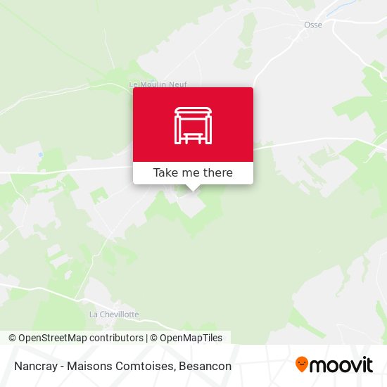 Nancray - Maisons Comtoises map