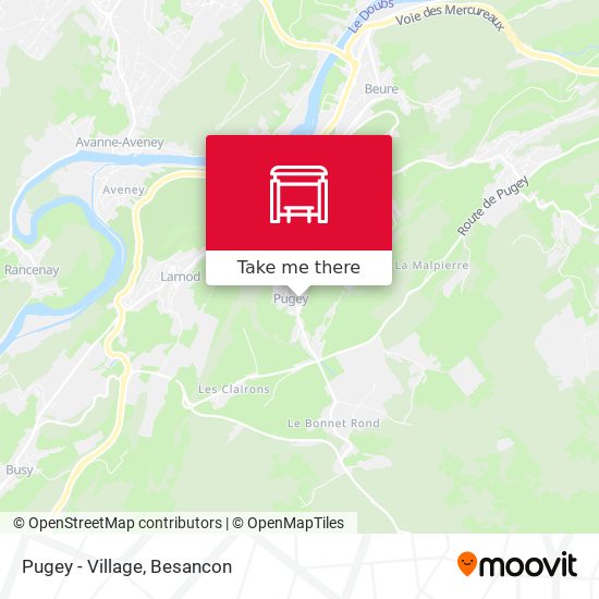 Pugey - Village map