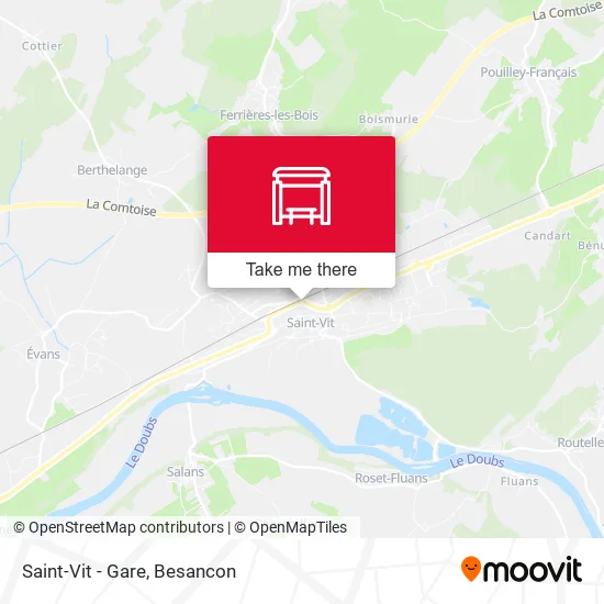 Saint-Vit - Gare map