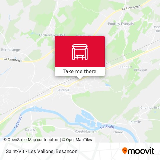 Mapa Saint-Vit - Les Vallons