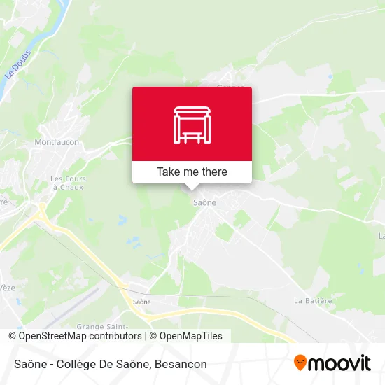 Saône - Collège De Saône map