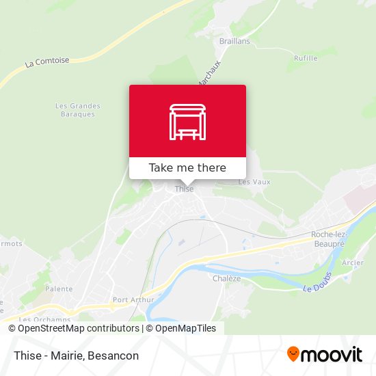 Thise - Mairie map