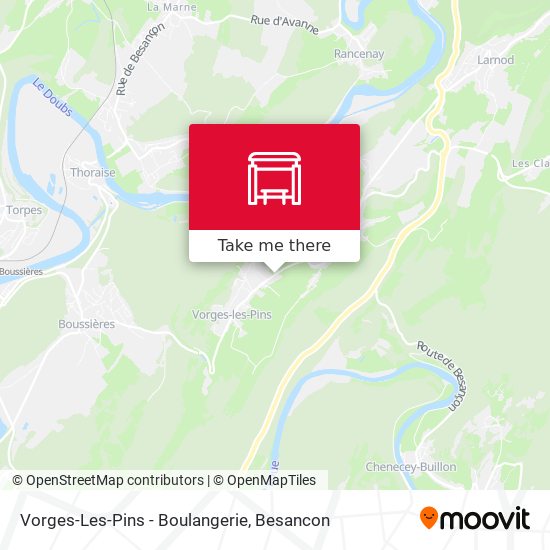 Vorges-Les-Pins - Boulangerie map