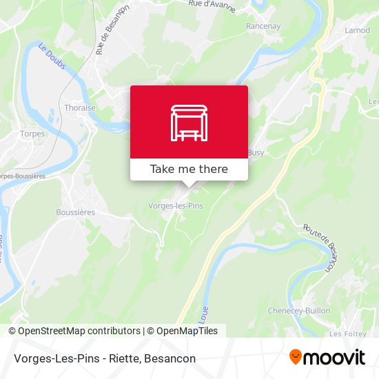 Vorges-Les-Pins - Riette map