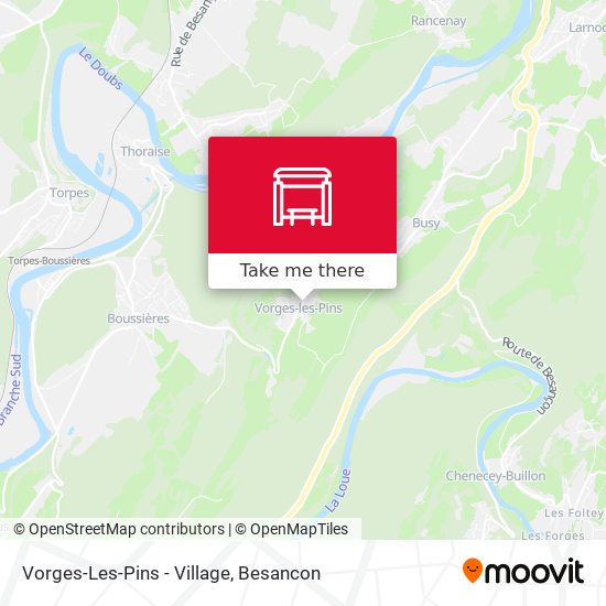 Vorges-Les-Pins - Village map