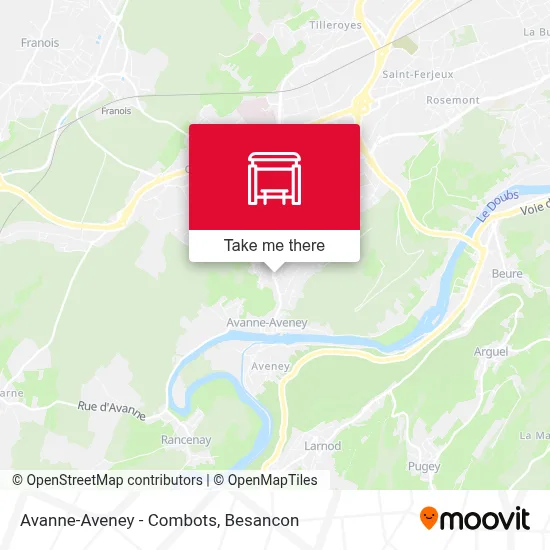 Avanne-Aveney - Combots map