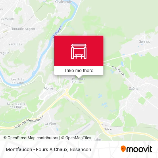 Montfaucon - Fours À Chaux map