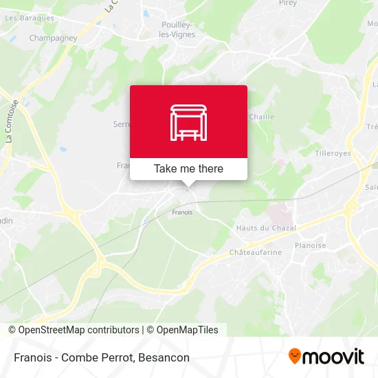 Franois - Combe Perrot map