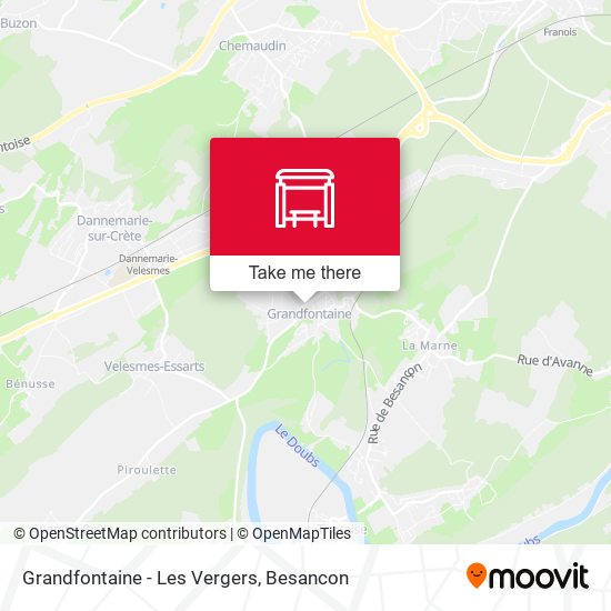 Grandfontaine - Les Vergers map