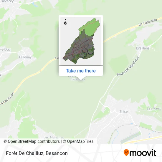 Forêt De Chailluz map