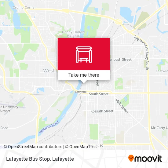 Mapa de Lafayette Bus Stop