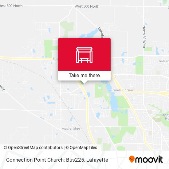 Mapa de Connection Point Church: Bus225