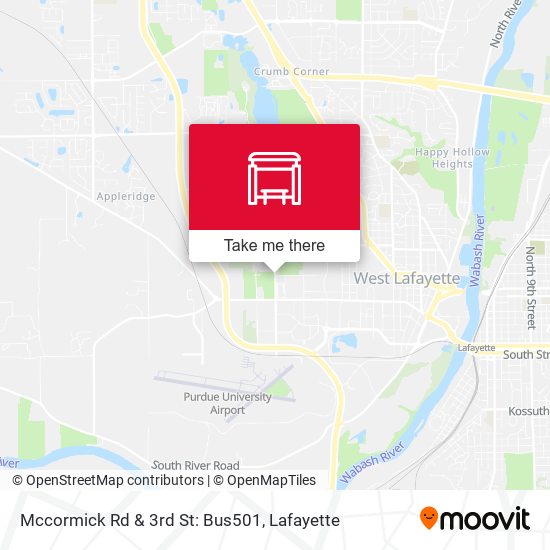 Mccormick Rd & 3rd St: Bus501 map