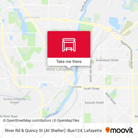 River Rd & Quincy St (At Shelter): Bus124 map