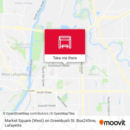 Market Square (West) on Greenbush St: Bus245nw map
