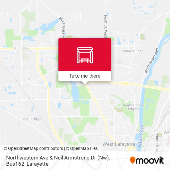 Northwestern Ave & Neil Armstrong Dr (Nw): Bus162 map