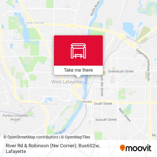 River Rd & Robinson (Nw Corner): Bus602w map