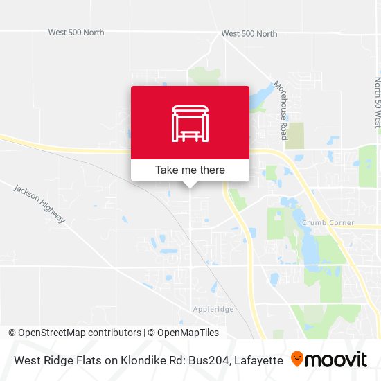 West Ridge Flats on Klondike Rd: Bus204 map