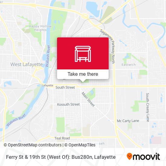 Ferry St & 19th St (West Of): Bus280n map