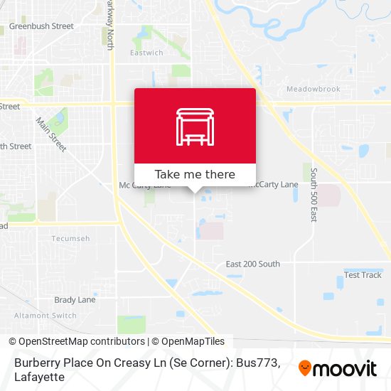 How to get to Burberry Place On Creasy Ln (Se Corner): Bus773 in Lafayette  by Bus?