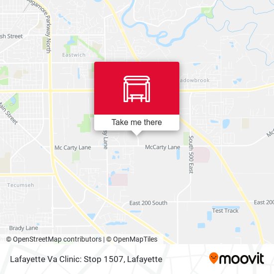 Mapa de Lafayette Va Clinic: Stop 1507