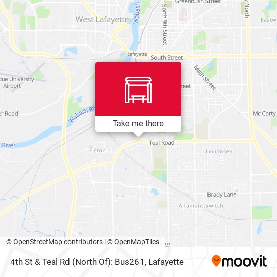 4th St & Teal Rd (North Of): Bus261 map