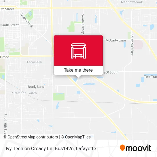 Mapa de Ivy Tech on Creasy Ln: Bus142n