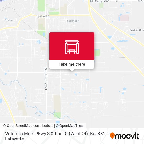 Veterans Mem Pkwy S & Ifcu Dr (West Of): Bus881 map
