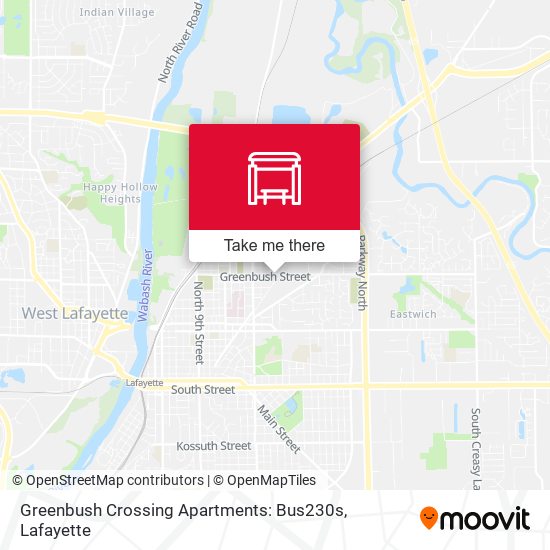 Mapa de Greenbush Crossing Apartments: Bus230s