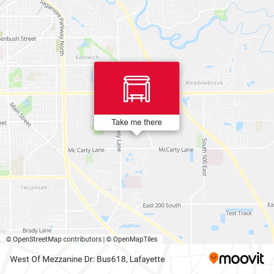 West Of Mezzanine Dr: Bus618 map