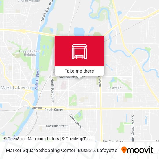 Market Square Shopping Center: Bus835 map