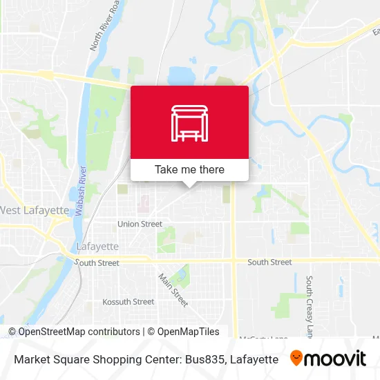 Market Square Shopping Center: Bus835 map