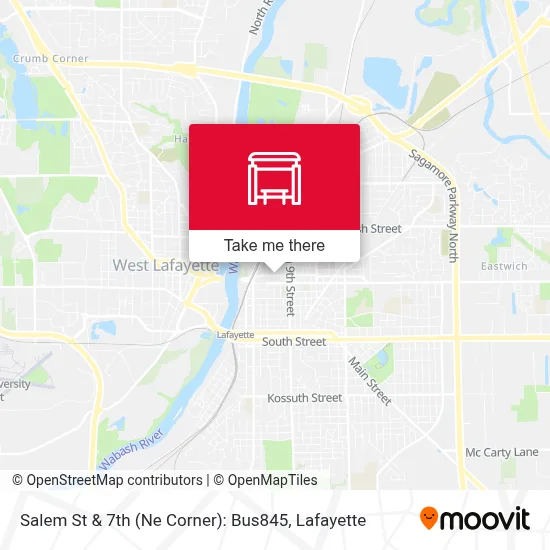 Salem St & 7th (Ne Corner): Bus845 map