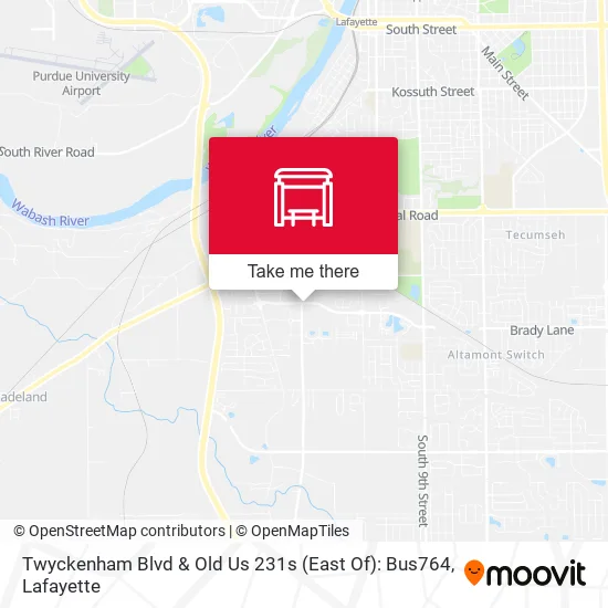 Mapa de Twyckenham Blvd & Old Us 231s (East Of): Bus764