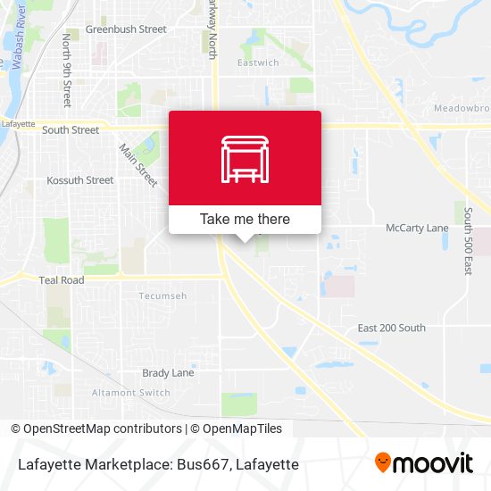 Mapa de Lafayette Marketplace: Bus667